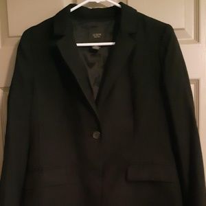 Black J.Crew long blazer